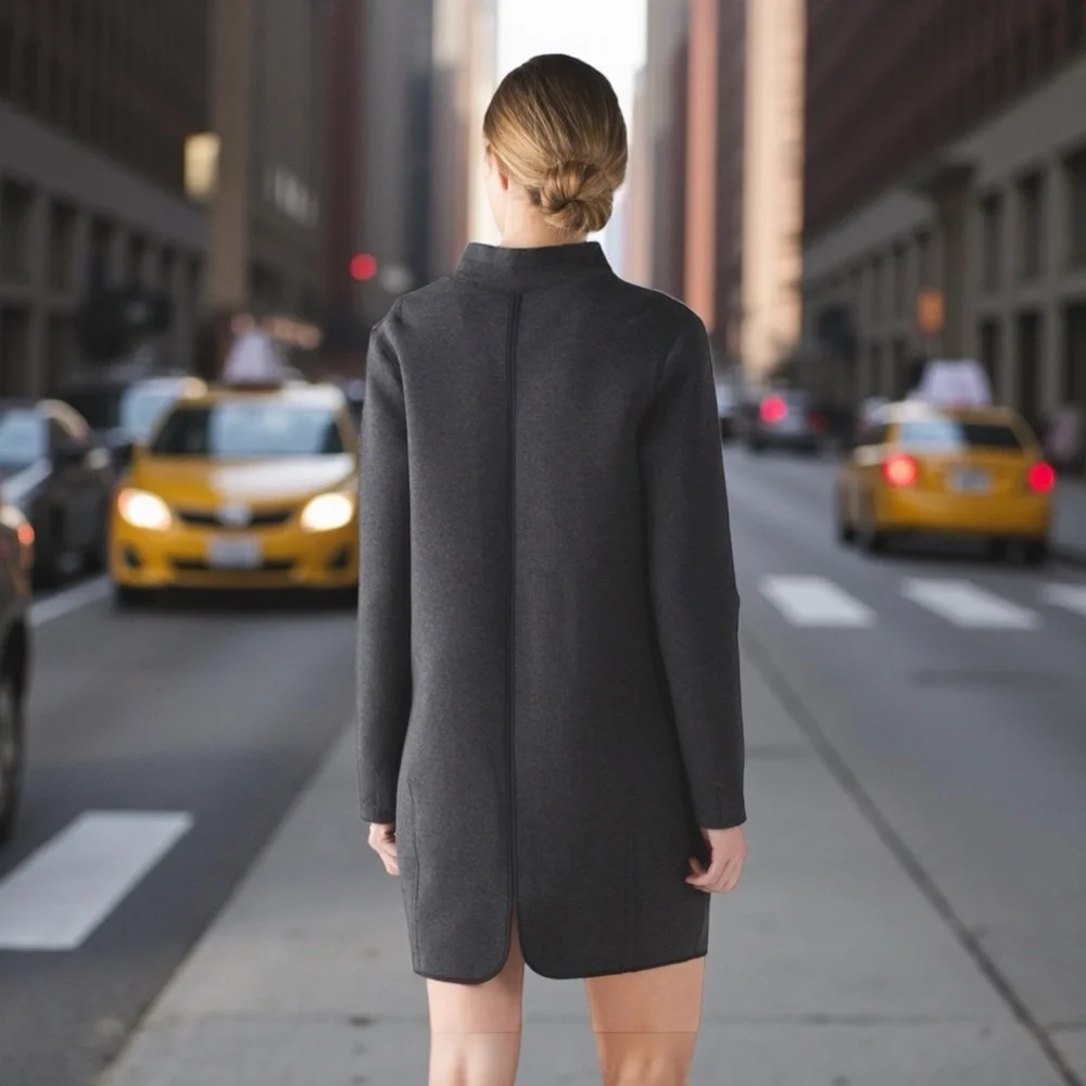 Lululemon City Bound Dress in Heathered Black Sz 6